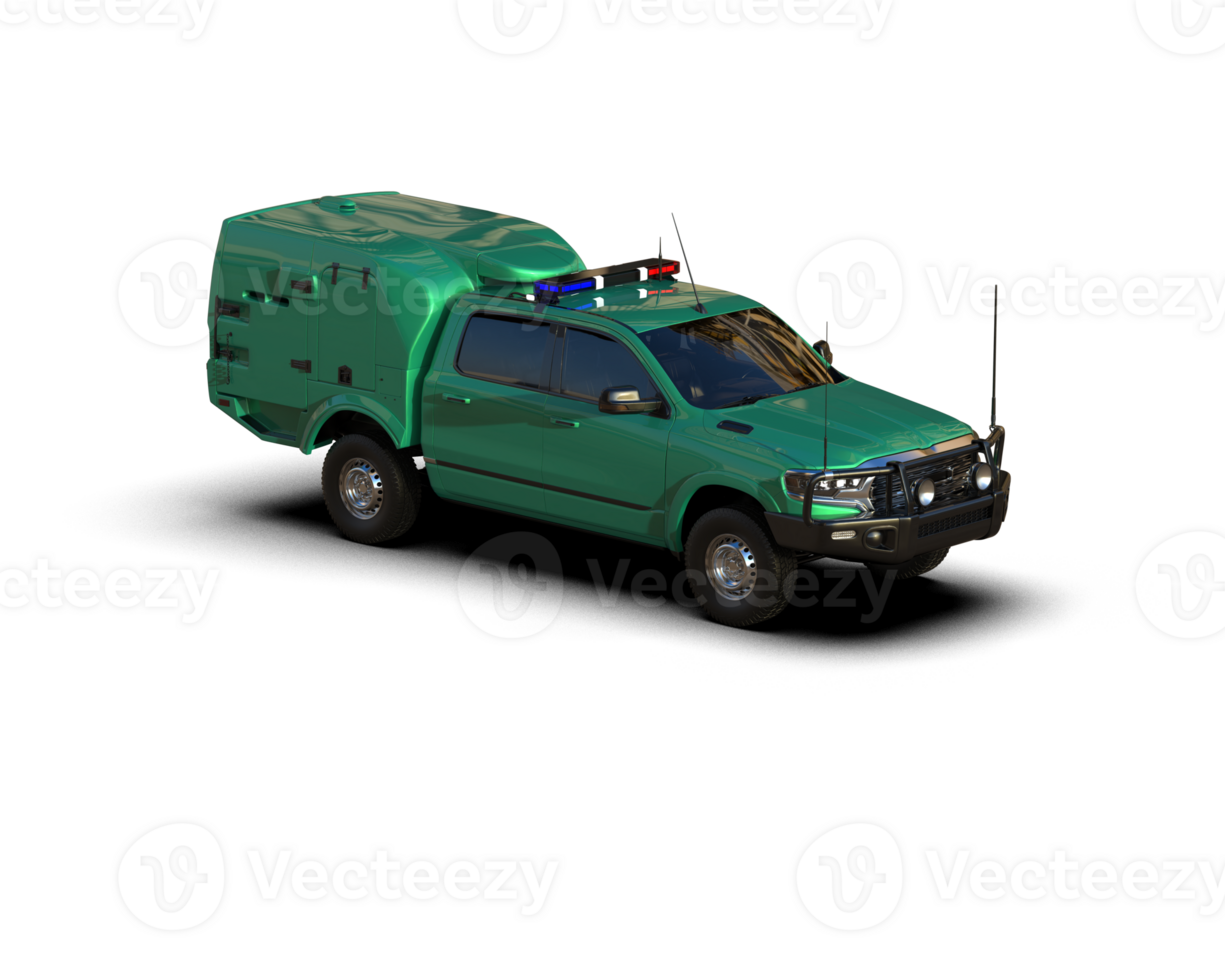 Pickup truck isolated on background. 3d rendering - illustration png