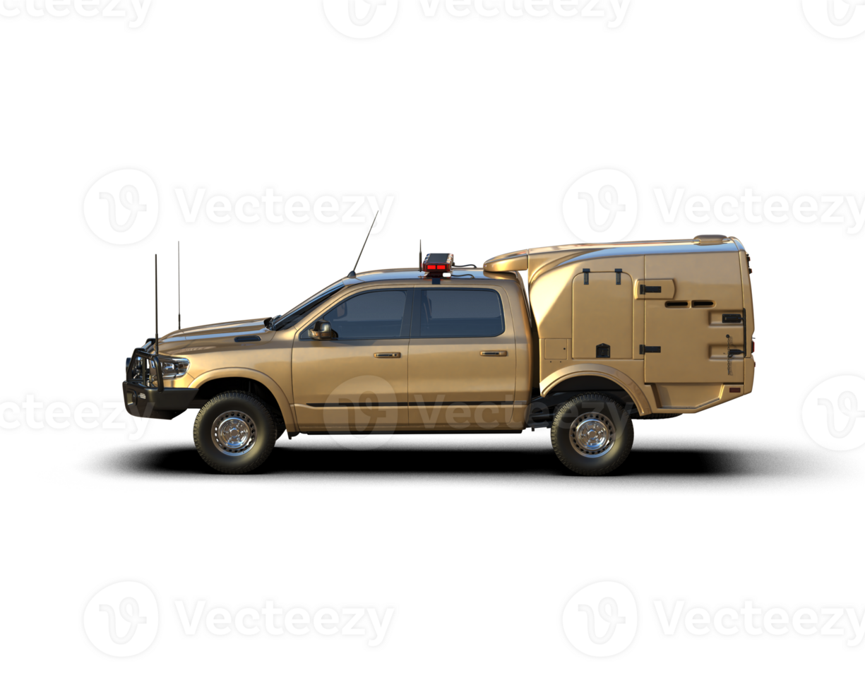 Pickup truck isolated on background. 3d rendering - illustration png