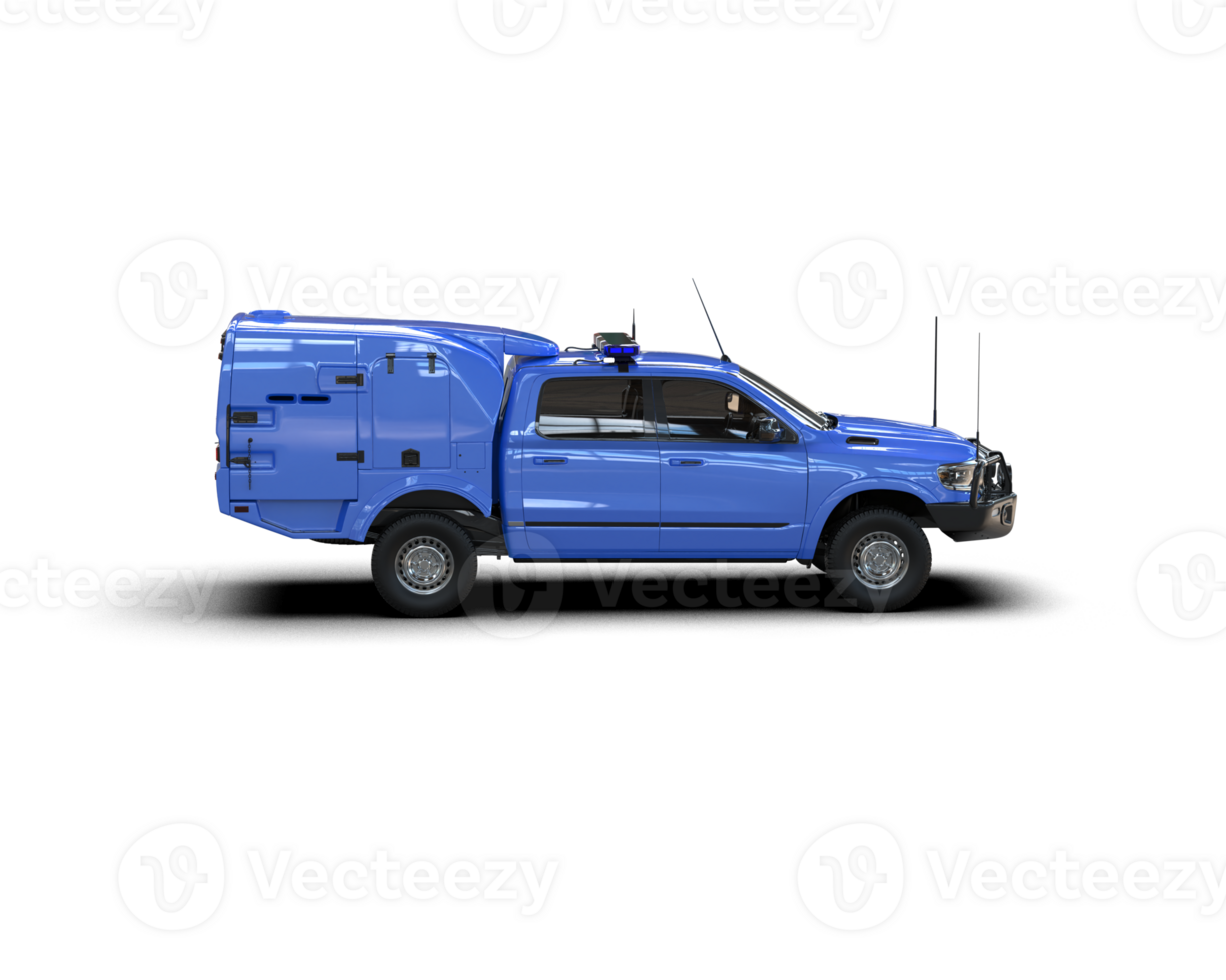 Pickup truck isolated on background. 3d rendering - illustration png