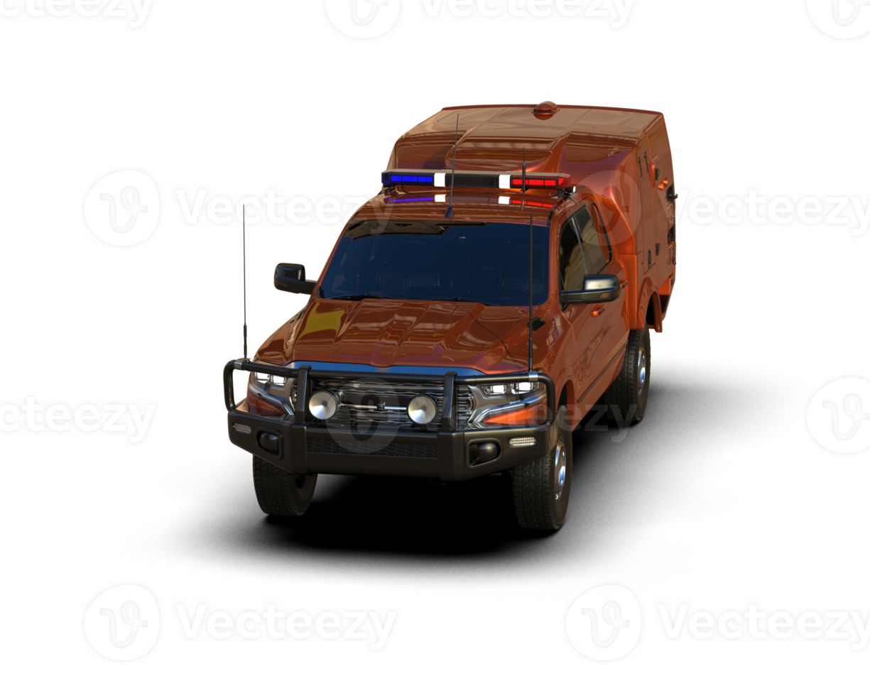 Pickup truck isolated on background. 3d rendering - illustration png
