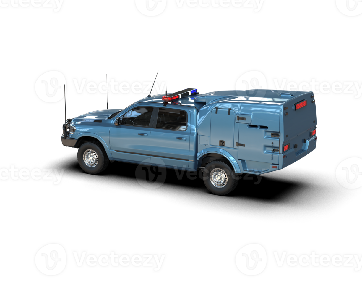Pickup truck isolated on background. 3d rendering - illustration png