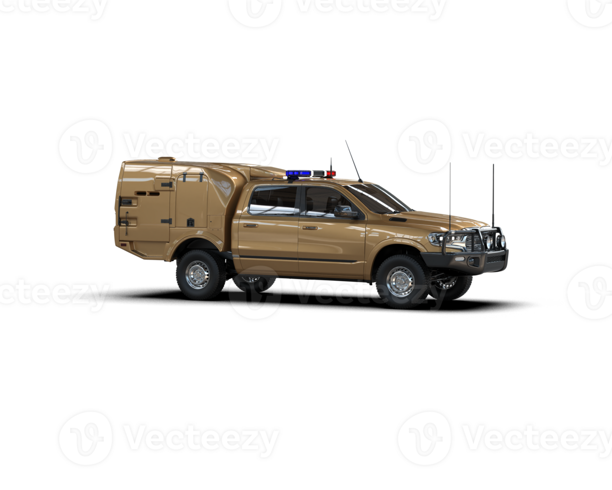 Pickup truck isolated on background. 3d rendering - illustration png