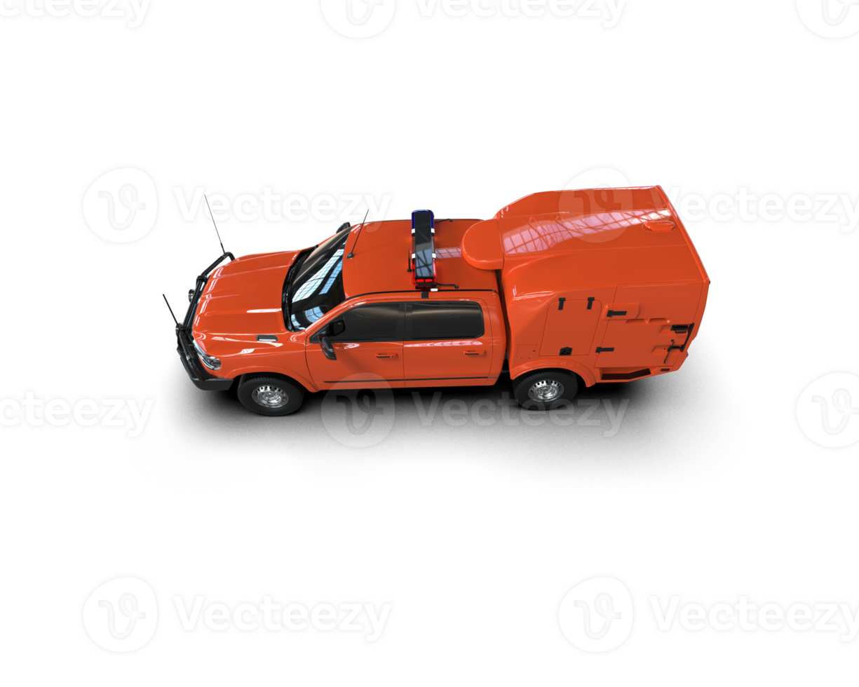 Pickup truck isolated on background. 3d rendering - illustration png