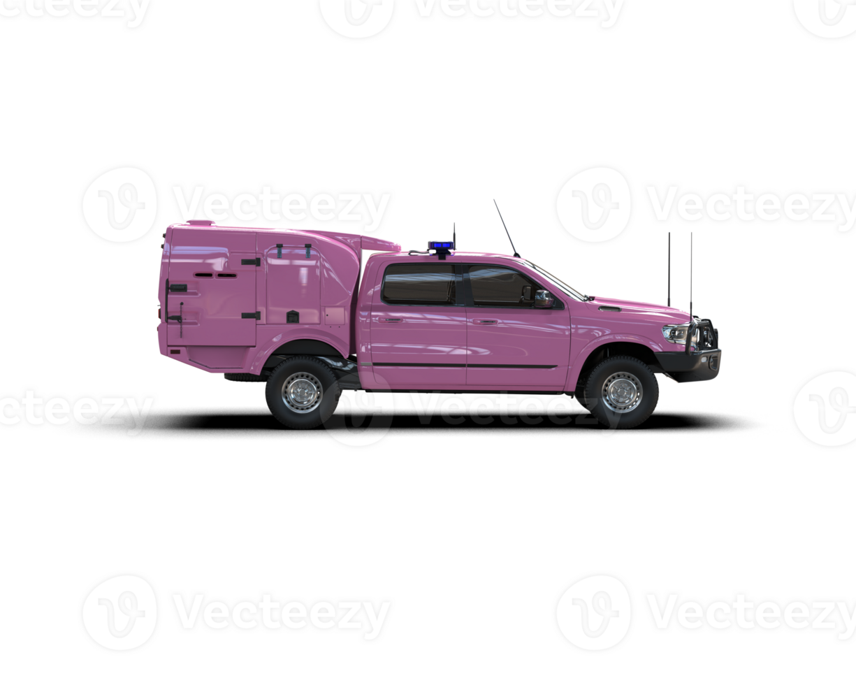 Pickup truck isolated on background. 3d rendering - illustration png