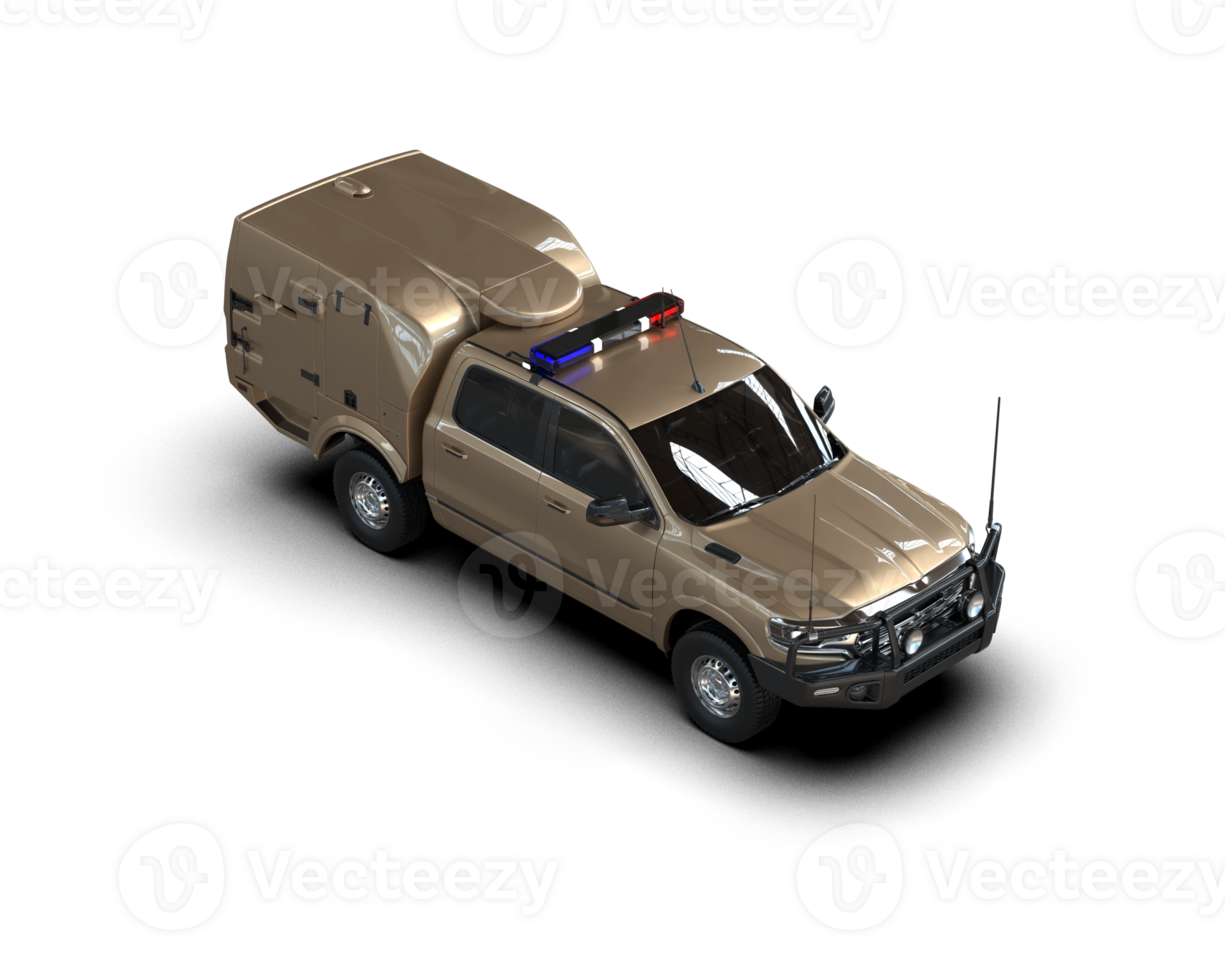 Pickup truck isolated on background. 3d rendering - illustration png
