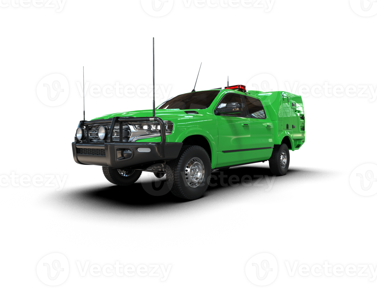 Pickup truck isolated on background. 3d rendering - illustration png
