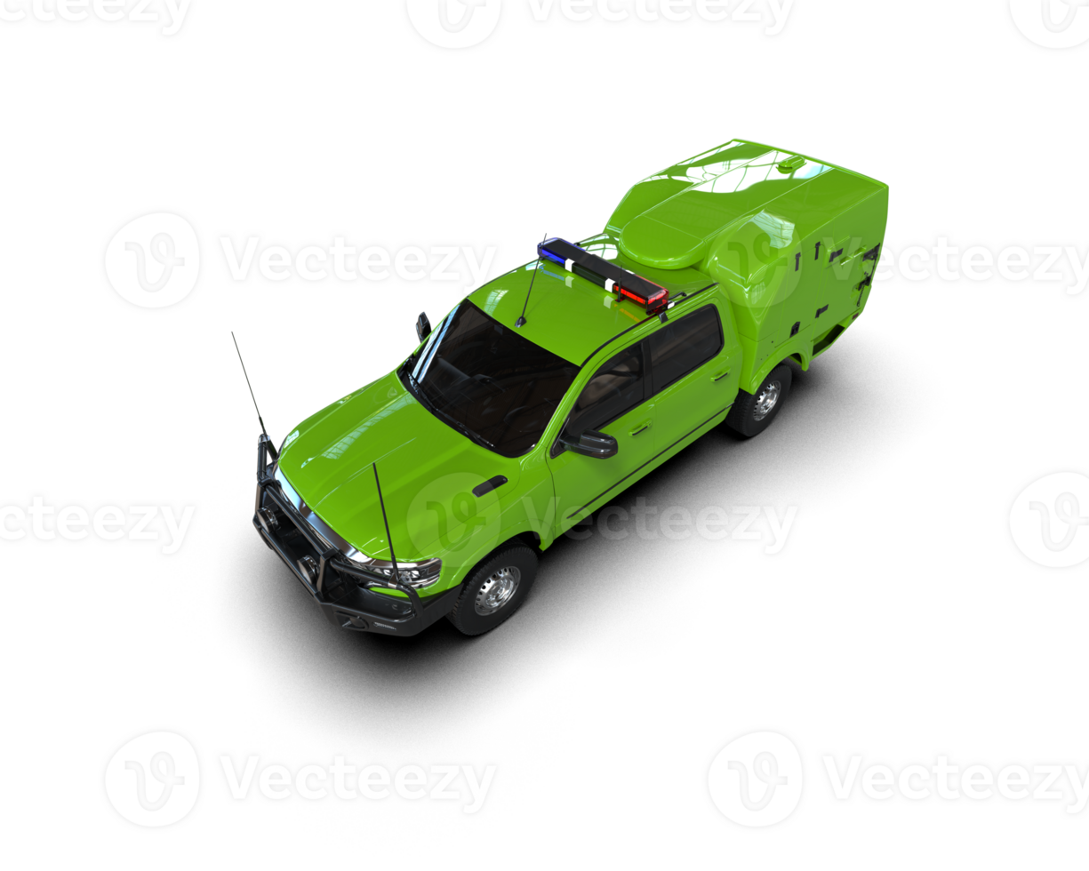 Pickup truck isolated on background. 3d rendering - illustration png