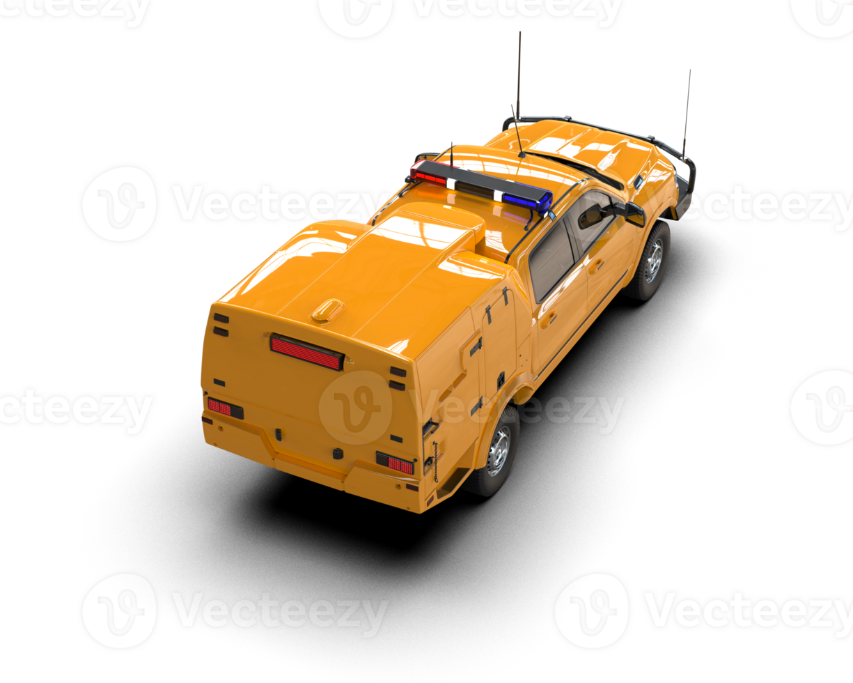 Pickup truck isolated on background. 3d rendering - illustration png