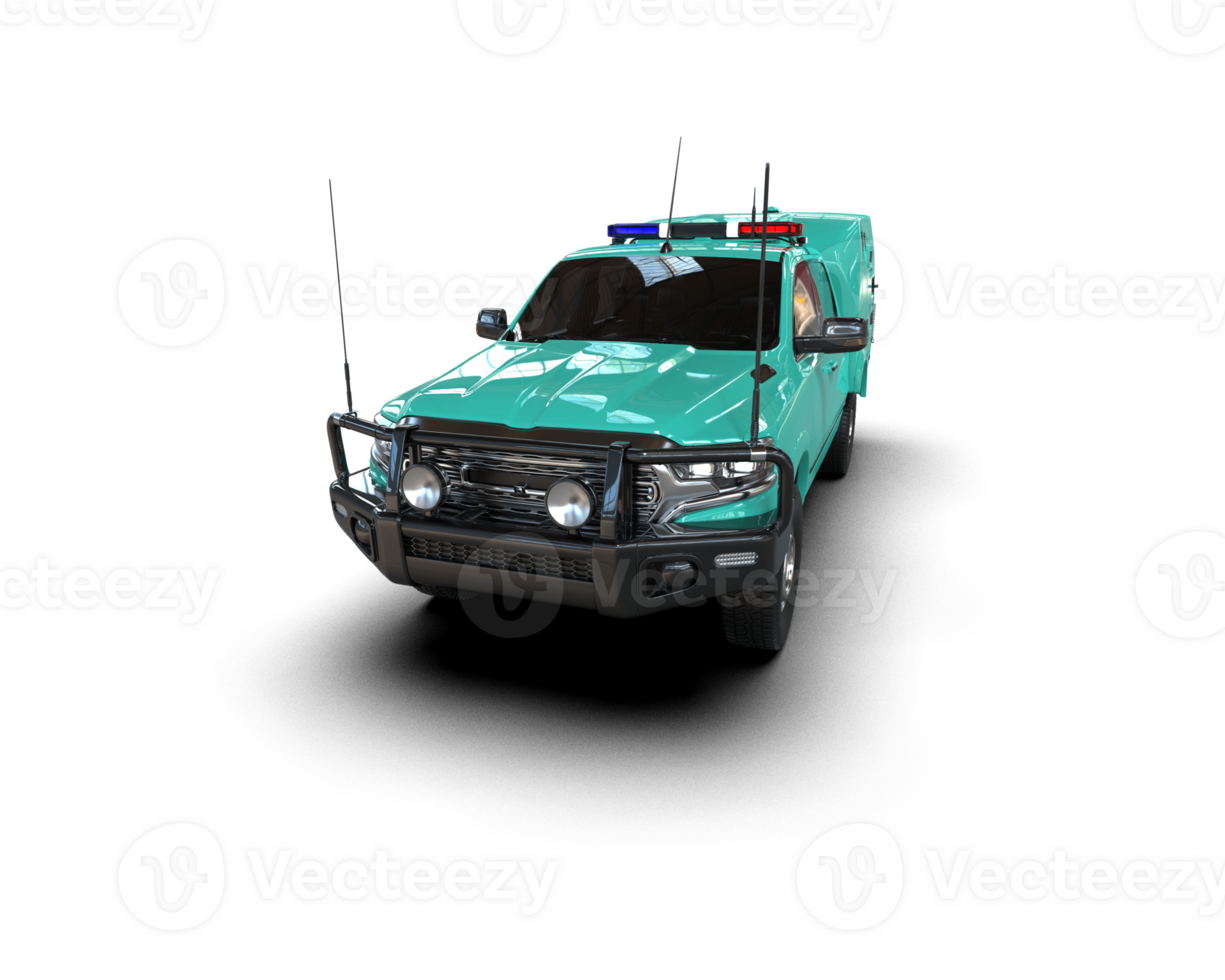 Pickup truck isolated on background. 3d rendering - illustration png
