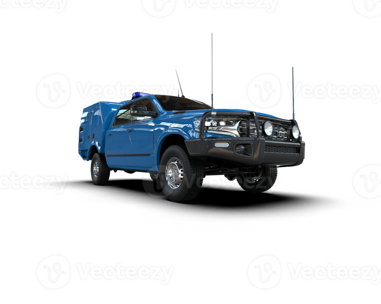 Pickup truck isolated on background. 3d rendering - illustration png