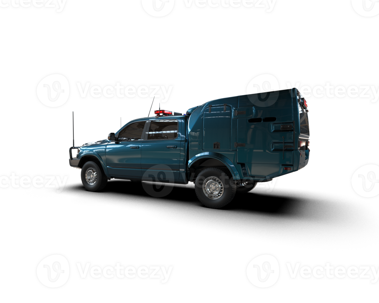 Pickup truck isolated on background. 3d rendering - illustration png