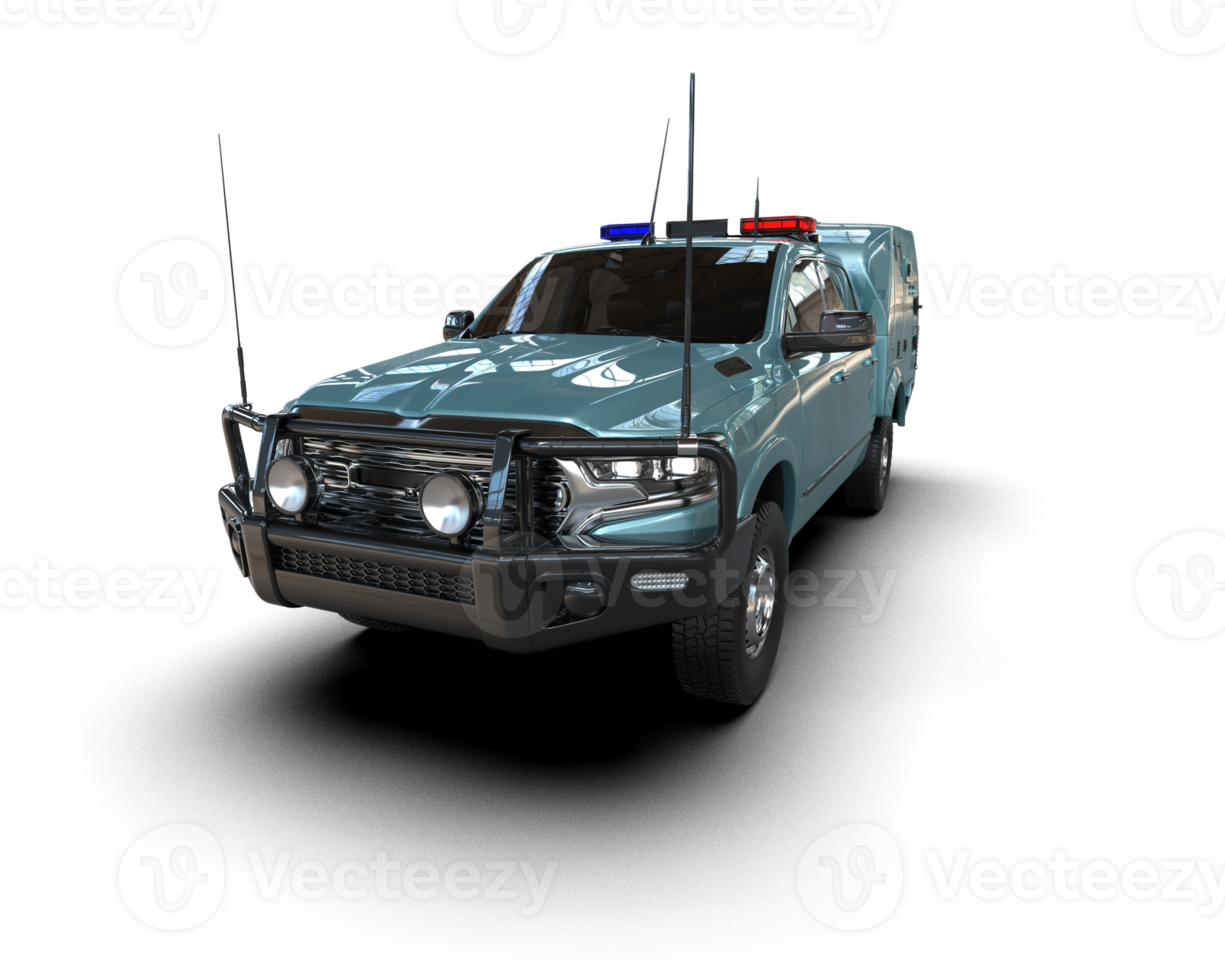 Pickup truck isolated on background. 3d rendering - illustration png