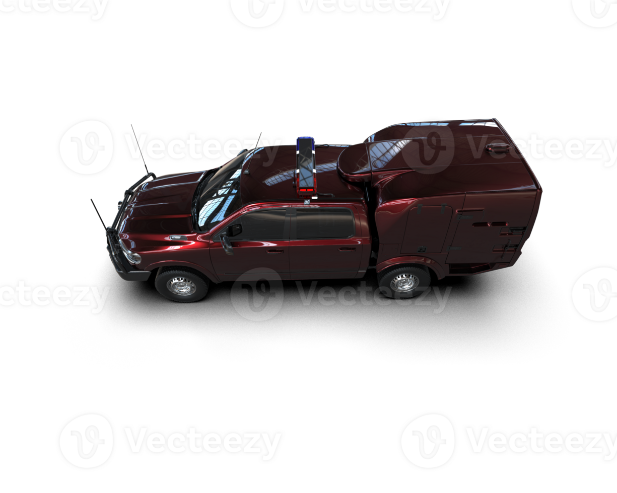 Pickup truck isolated on background. 3d rendering - illustration png