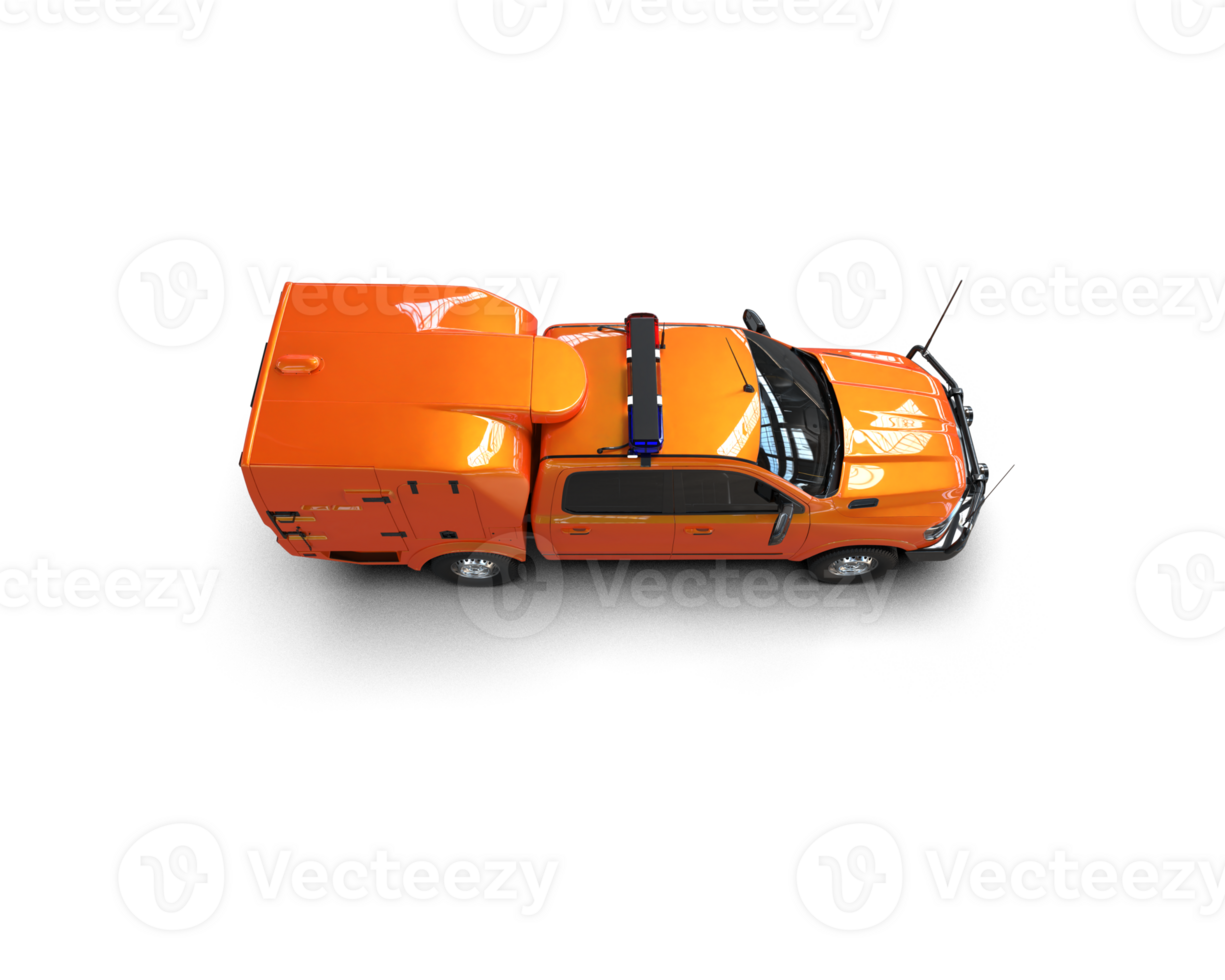 Pickup truck isolated on background. 3d rendering - illustration png