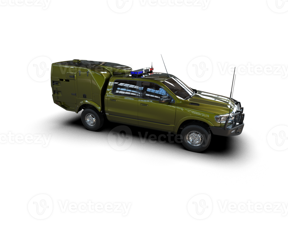 Pickup truck isolated on background. 3d rendering - illustration png