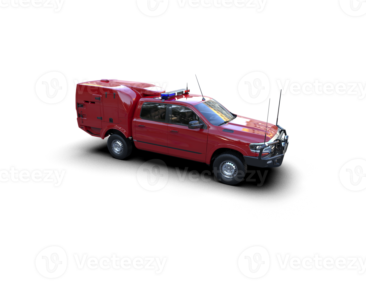 Pickup truck isolated on background. 3d rendering - illustration png