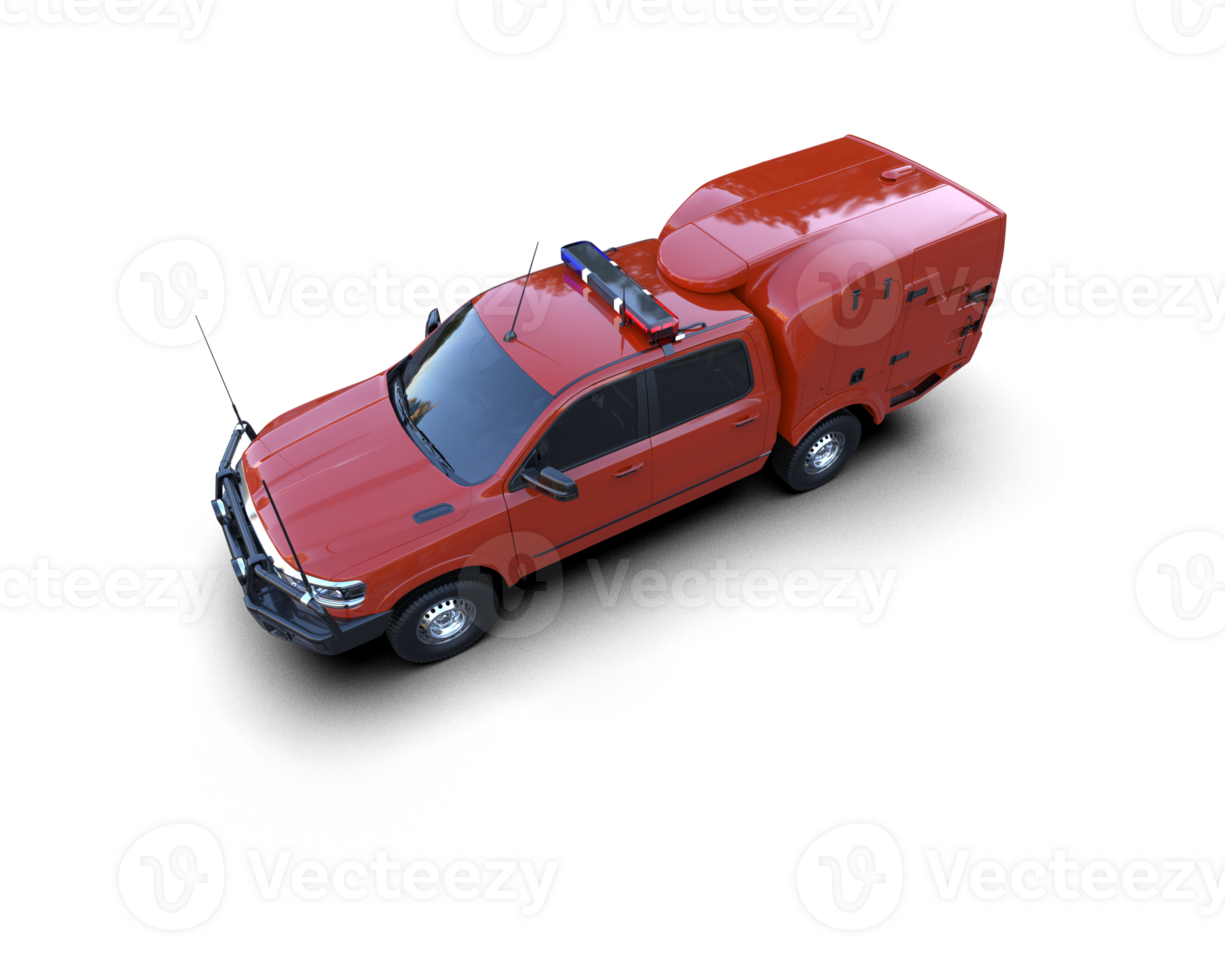 Pickup truck isolated on background. 3d rendering - illustration png