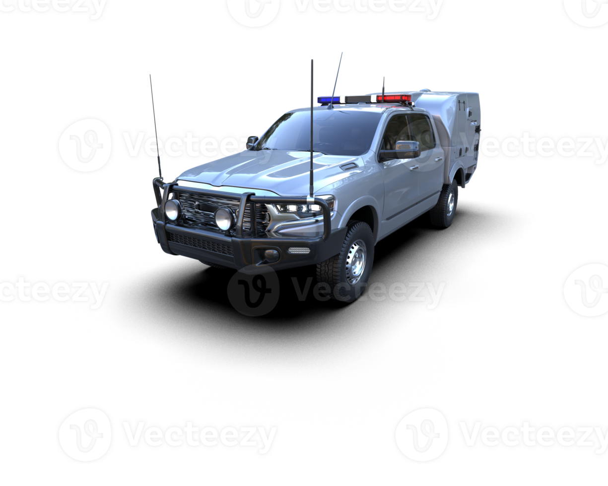 Pickup truck isolated on background. 3d rendering - illustration png