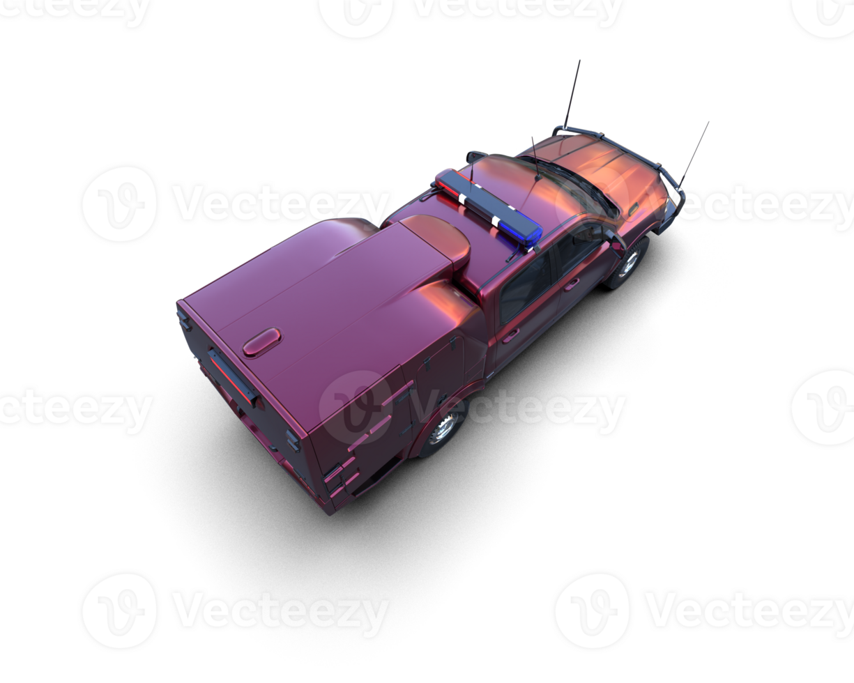 Pickup truck isolated on background. 3d rendering - illustration png