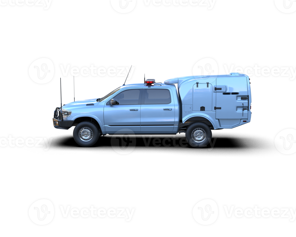 Pickup truck isolated on background. 3d rendering - illustration png