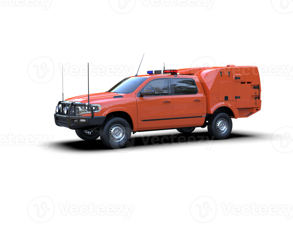 Pickup truck isolated on background. 3d rendering - illustration png