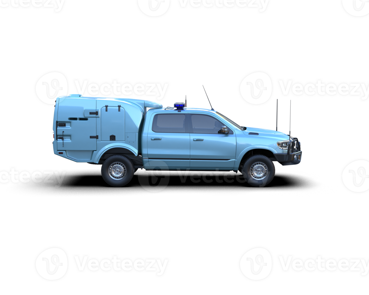 Pickup truck isolated on background. 3d rendering - illustration png