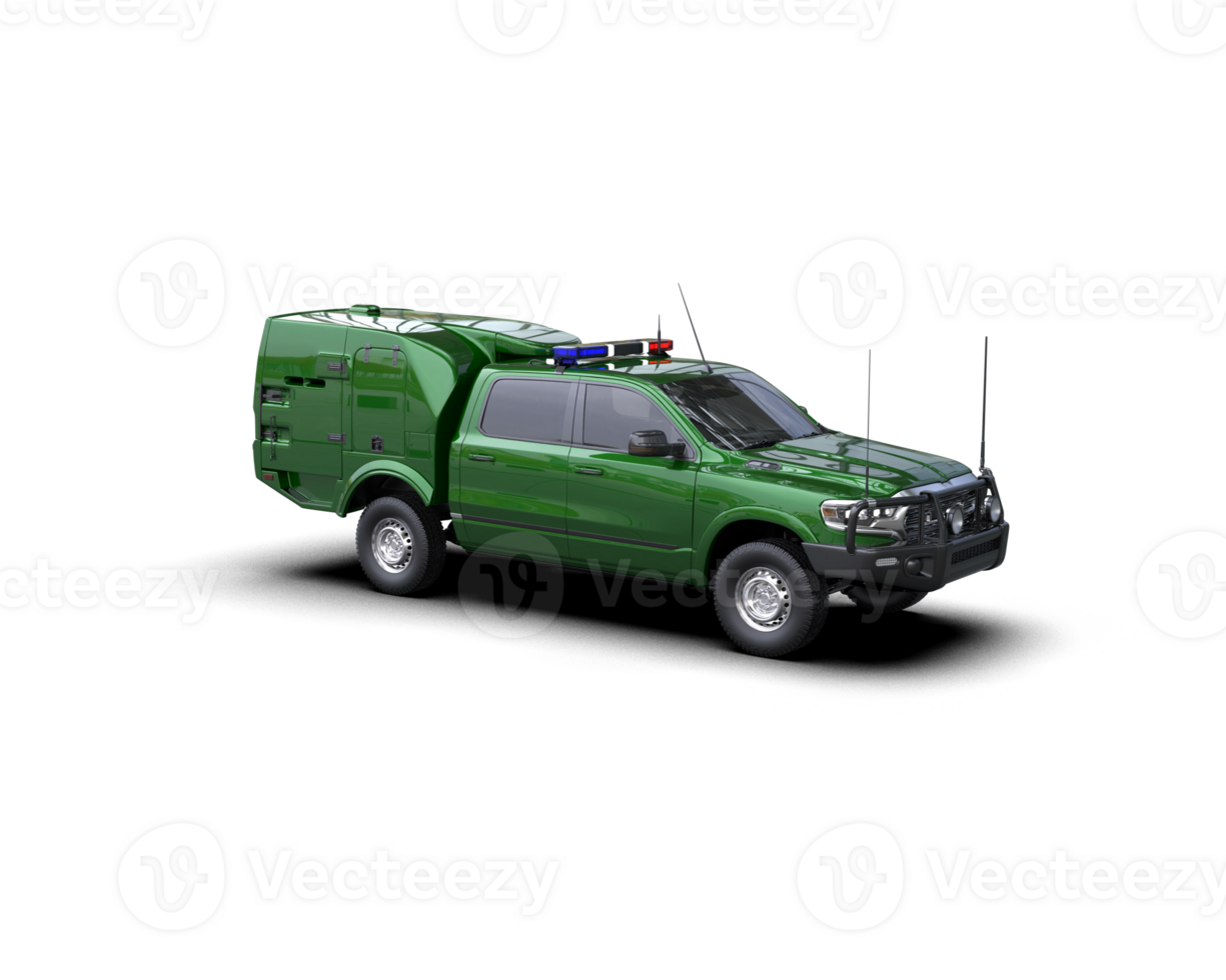 Pickup truck isolated on background. 3d rendering - illustration png
