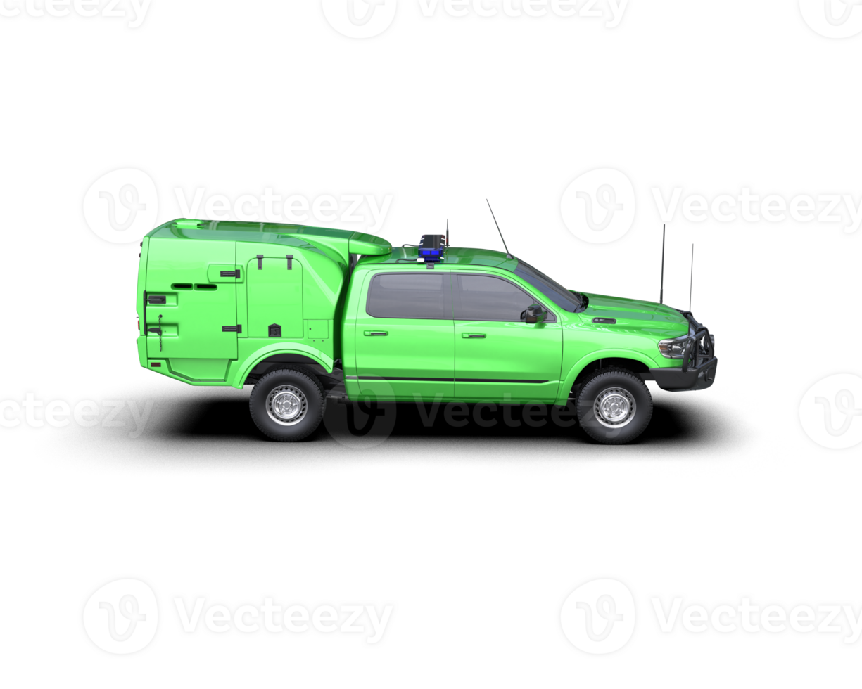 Pickup truck isolated on background. 3d rendering - illustration png