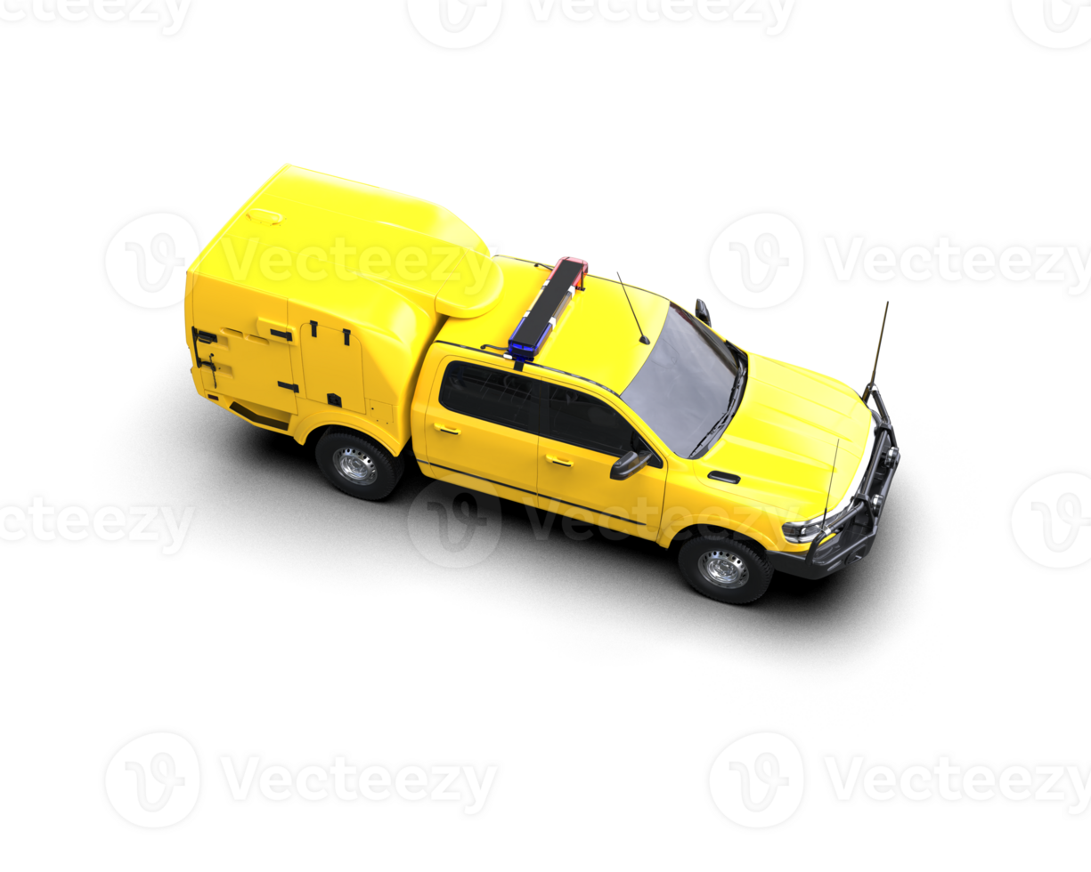 Pickup truck isolated on background. 3d rendering - illustration png