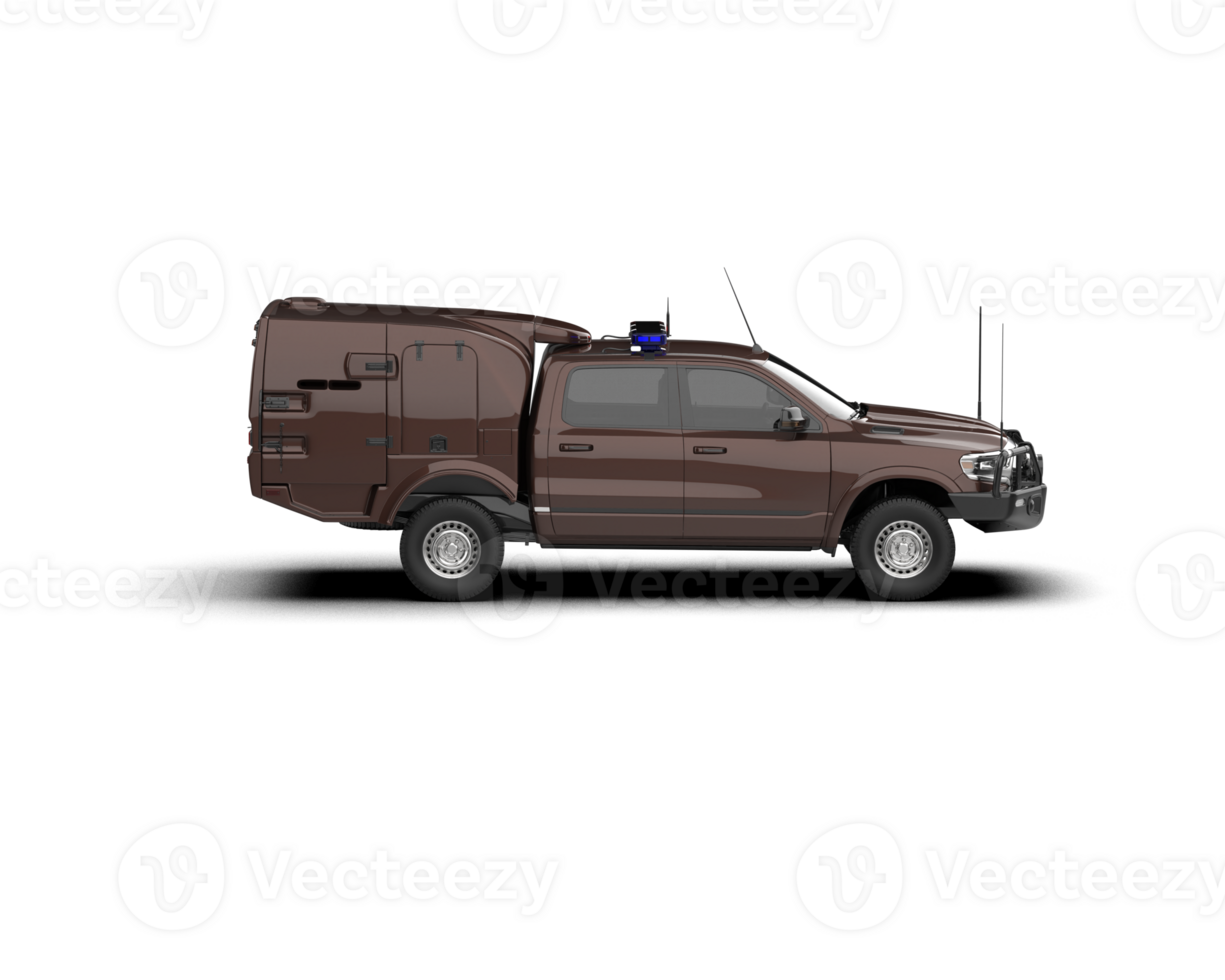 Pickup truck isolated on background. 3d rendering - illustration png