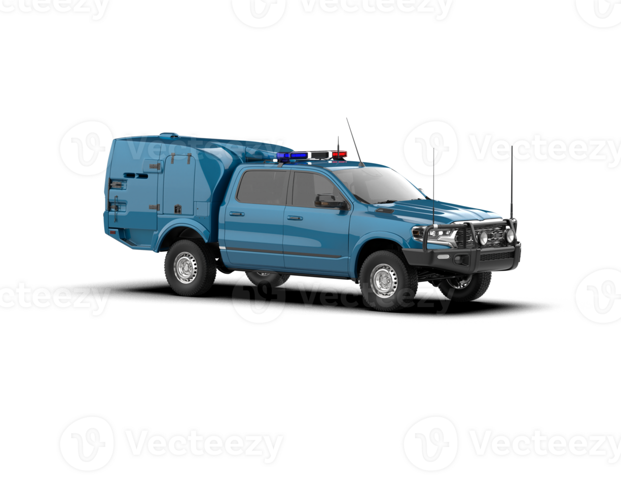 Pickup truck isolated on background. 3d rendering - illustration png