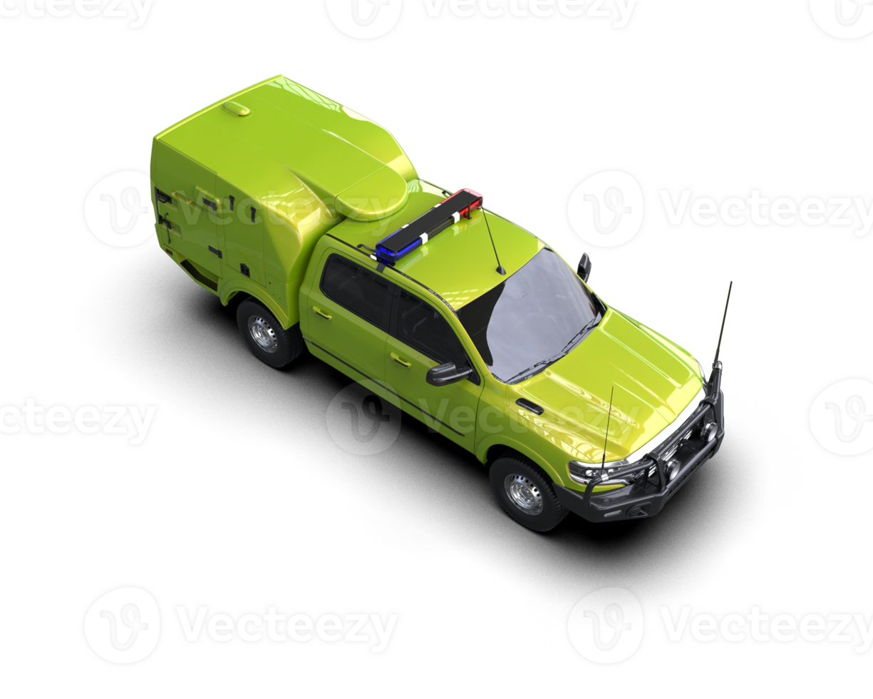 Pickup truck isolated on background. 3d rendering - illustration png