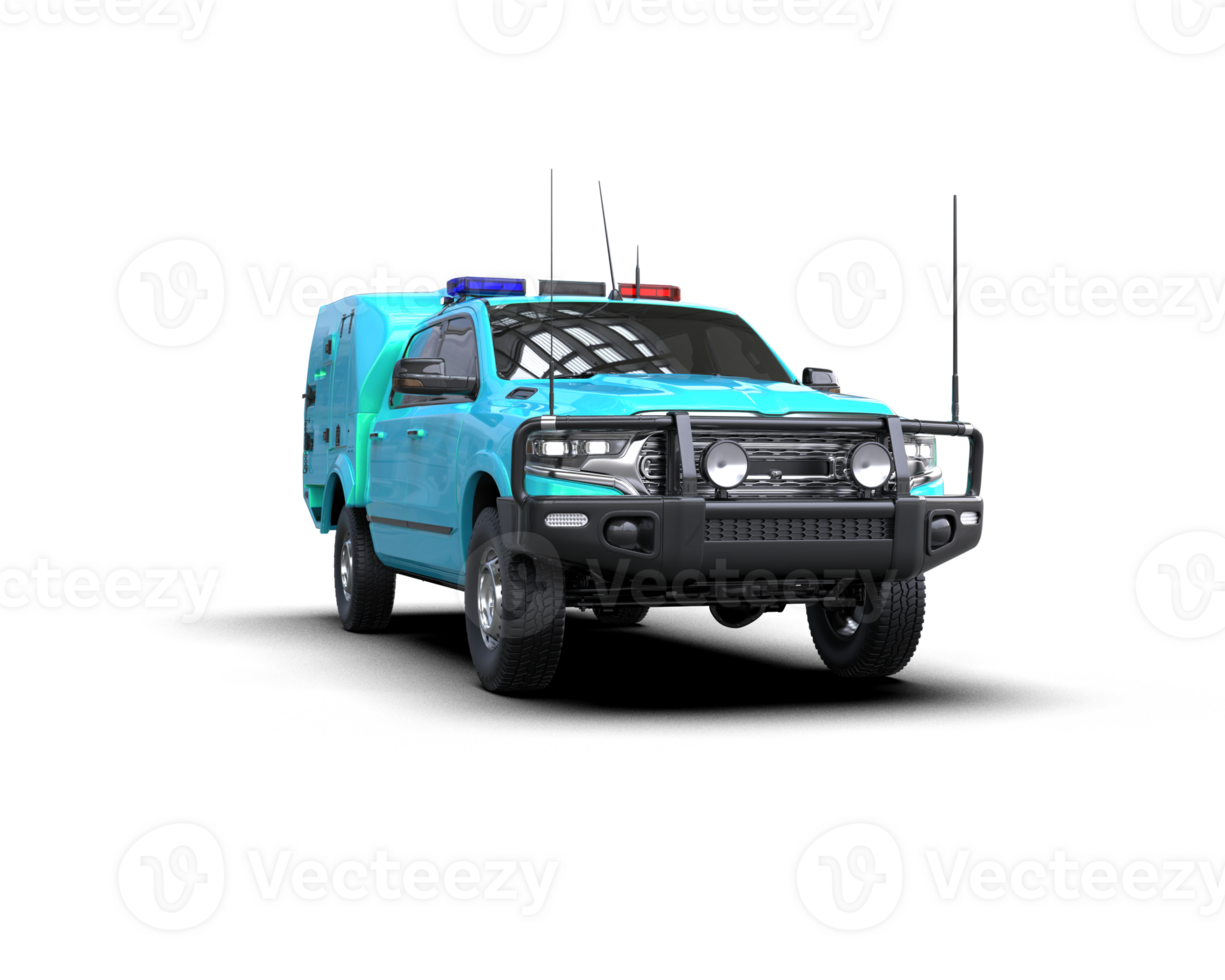 Pickup truck isolated on background. 3d rendering - illustration png