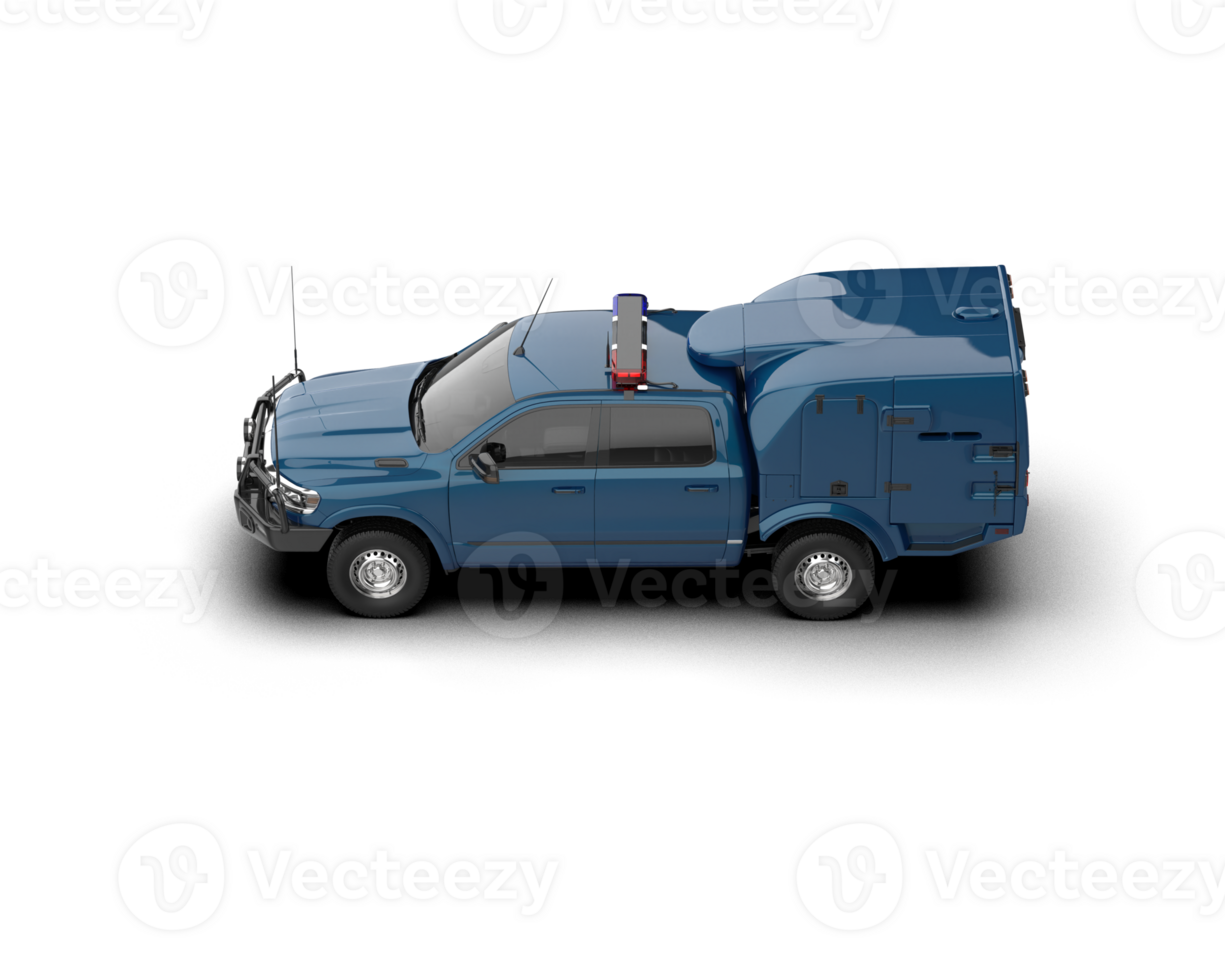 Pickup truck isolated on background. 3d rendering - illustration png