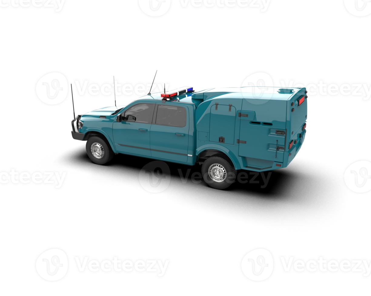 Pickup truck isolated on background. 3d rendering - illustration png