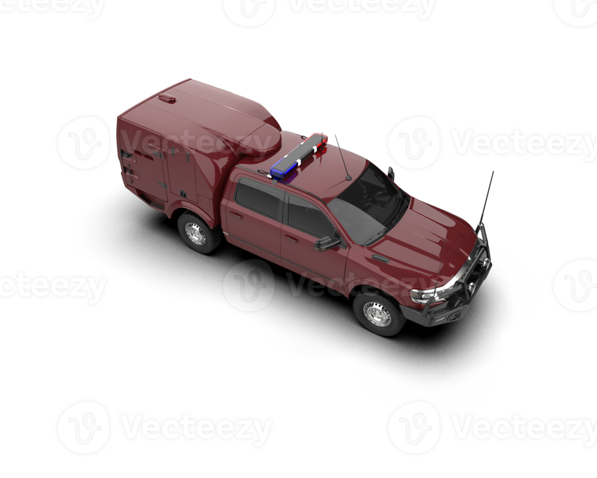 Pickup truck isolated on background. 3d rendering - illustration png