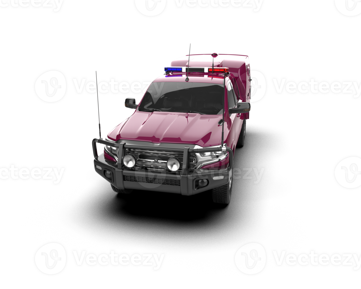 Pickup truck isolated on background. 3d rendering - illustration png