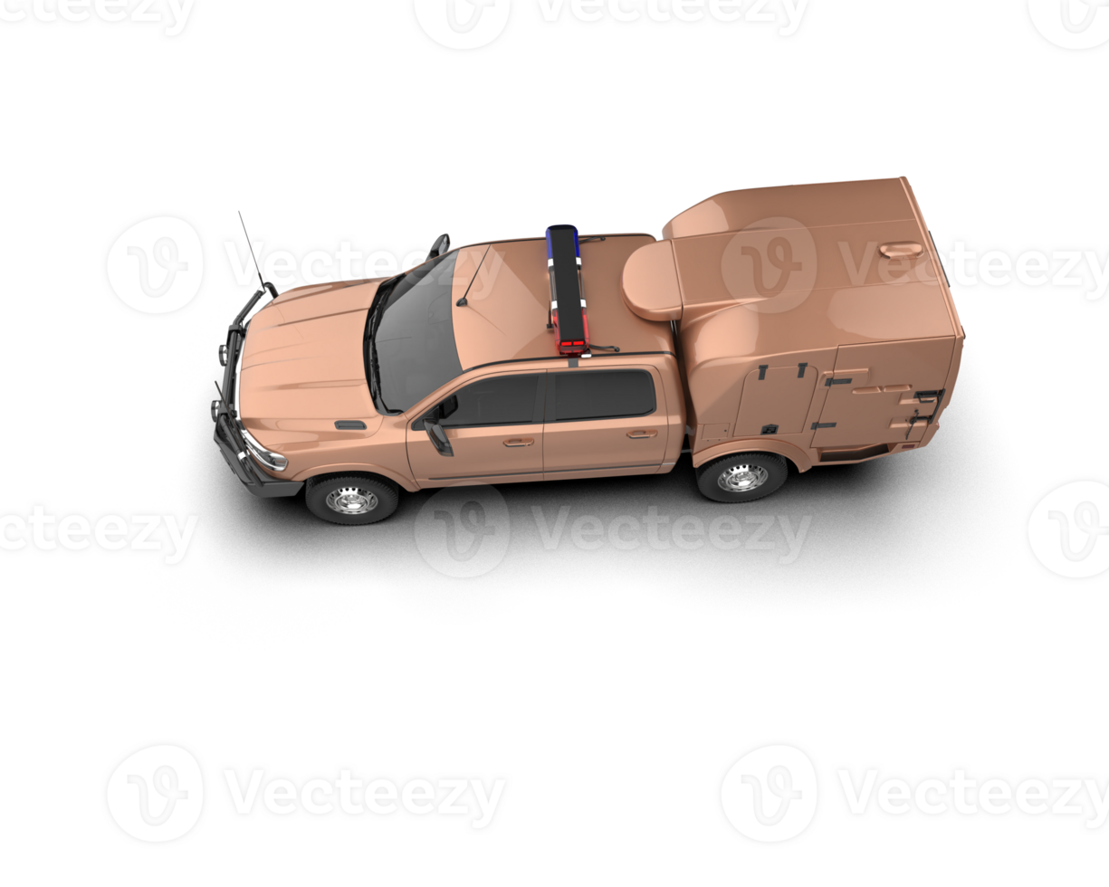 Pickup truck isolated on background. 3d rendering - illustration png