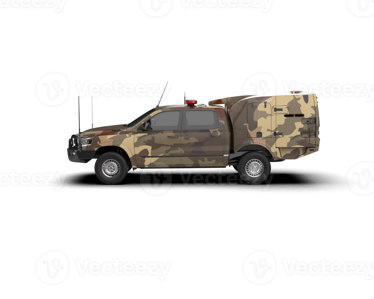 Pickup truck isolated on background. 3d rendering - illustration png