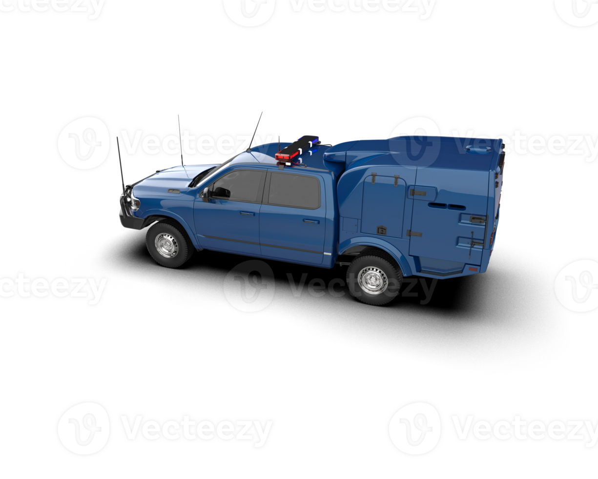 Pickup truck isolated on background. 3d rendering - illustration png