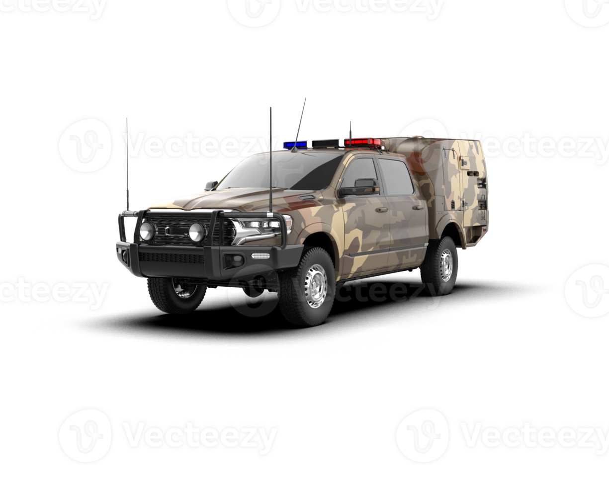 Pickup truck isolated on background. 3d rendering - illustration png