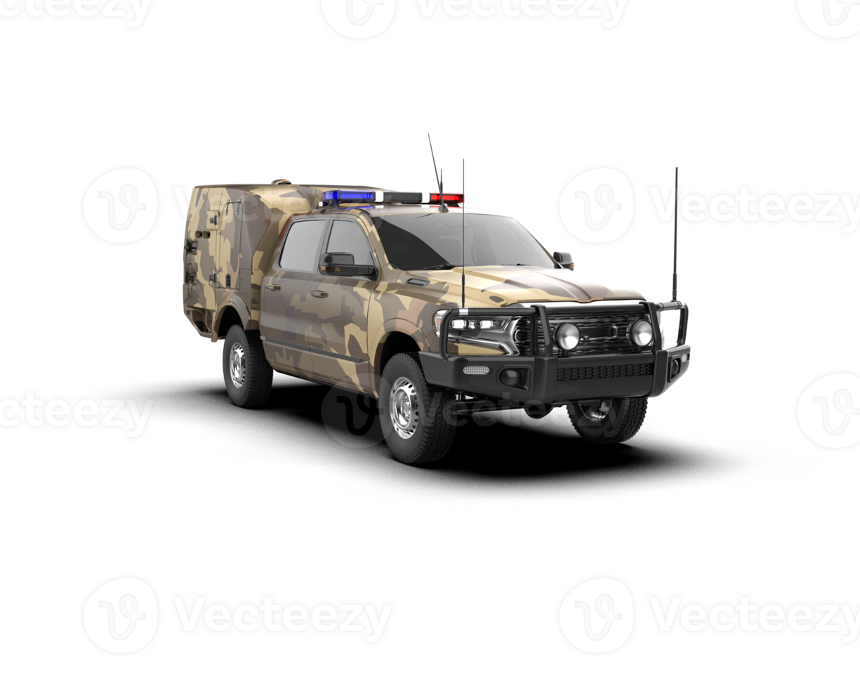 Pickup truck isolated on background. 3d rendering - illustration png