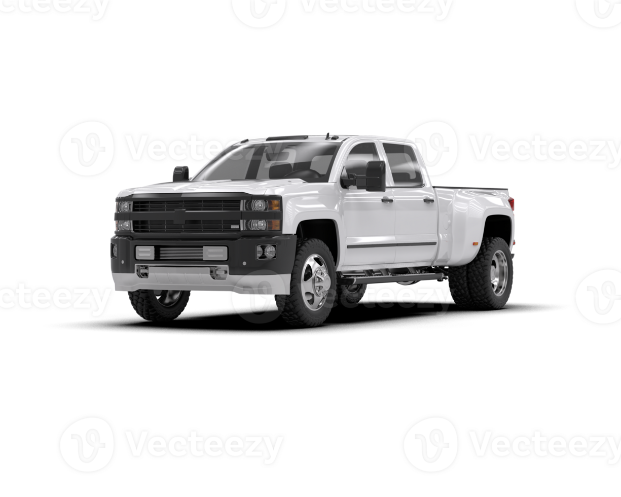 Pickup truck isolated on background. 3d rendering - illustration png