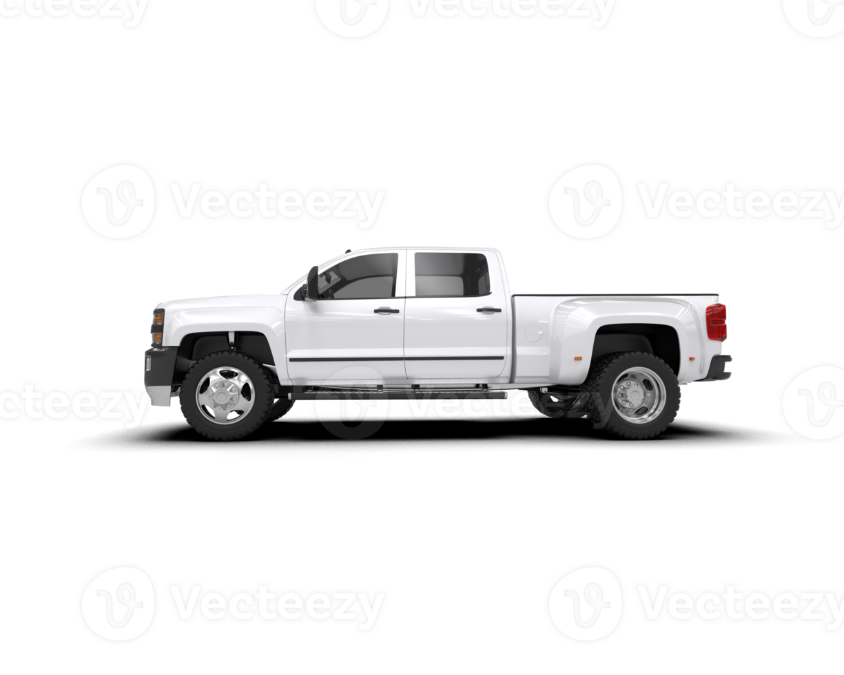 Pickup truck isolated on background. 3d rendering - illustration png