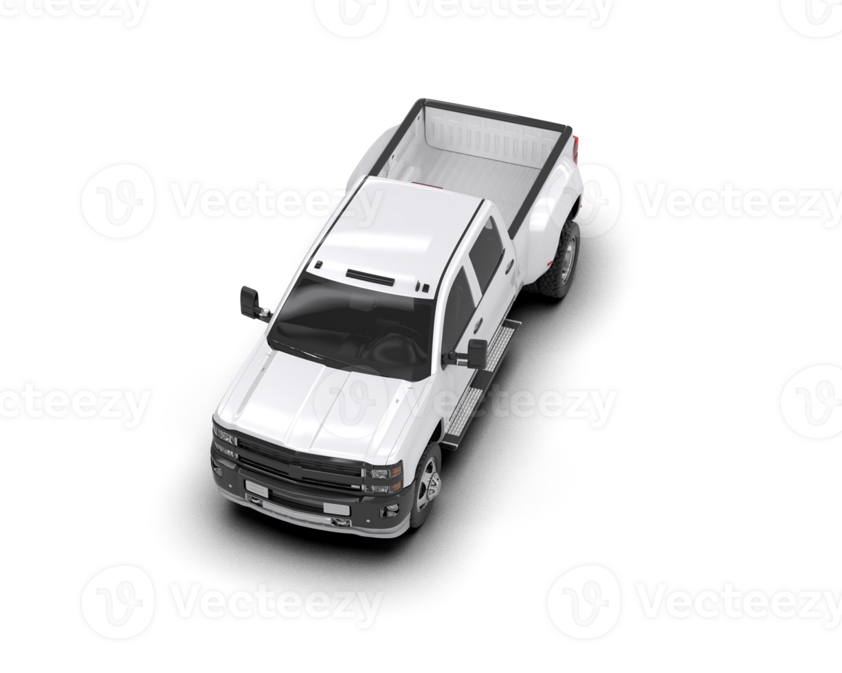 Pickup truck isolated on background. 3d rendering - illustration png