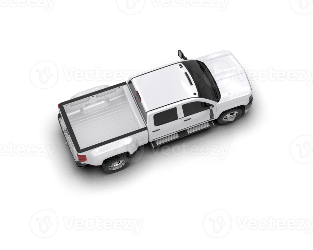 Pickup truck isolated on background. 3d rendering - illustration png
