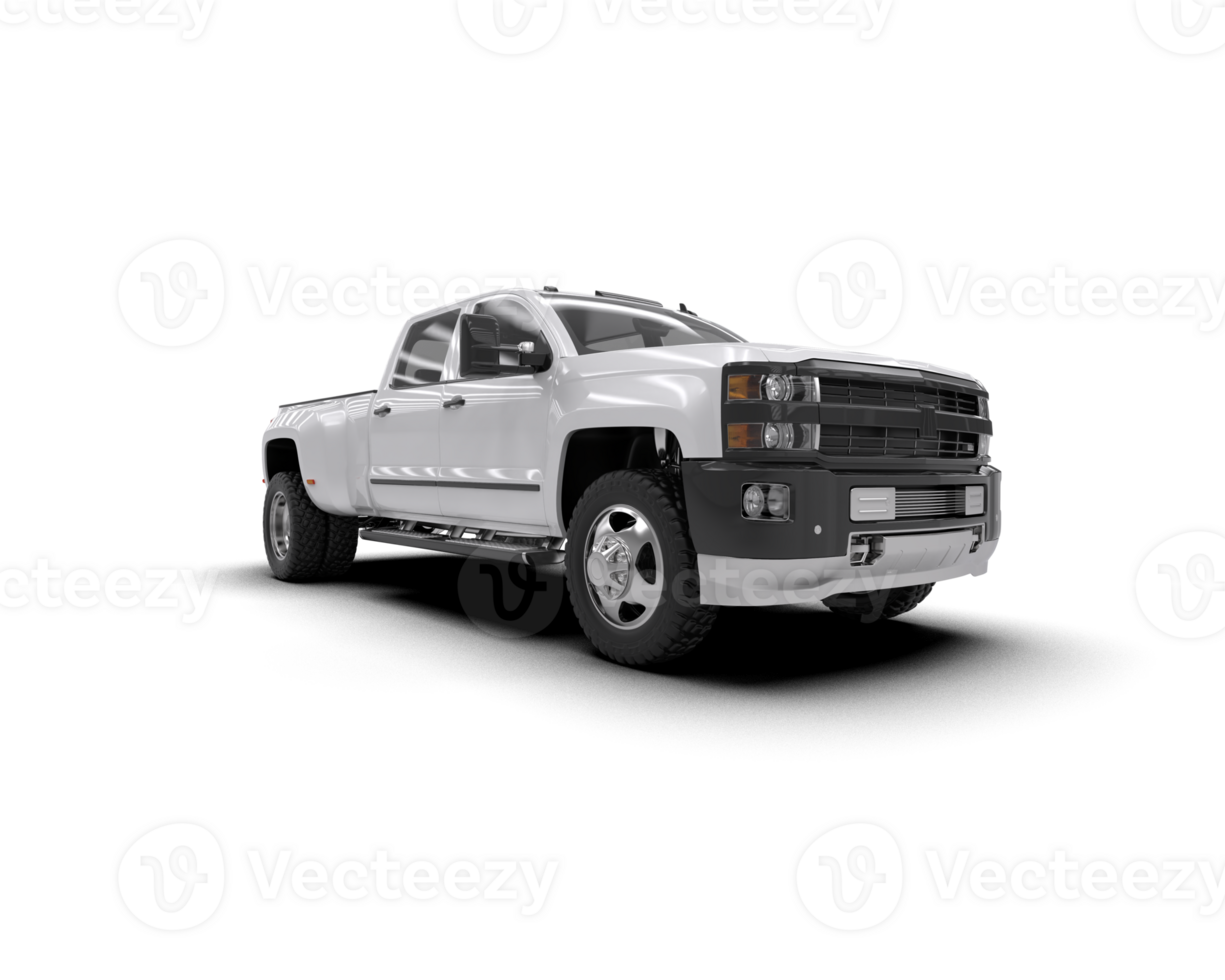 Pickup truck isolated on background. 3d rendering - illustration png