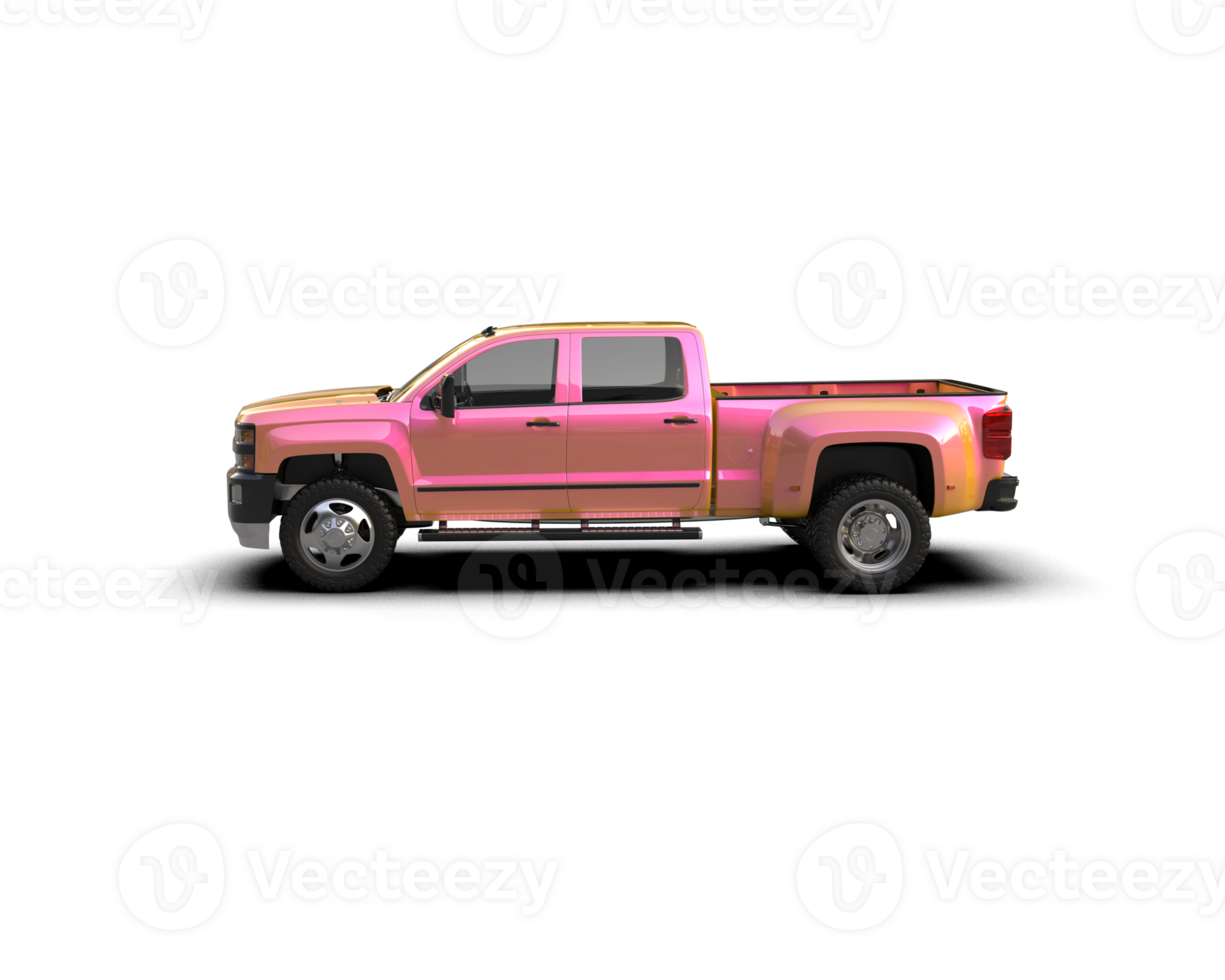 Pickup truck isolated on background. 3d rendering - illustration png