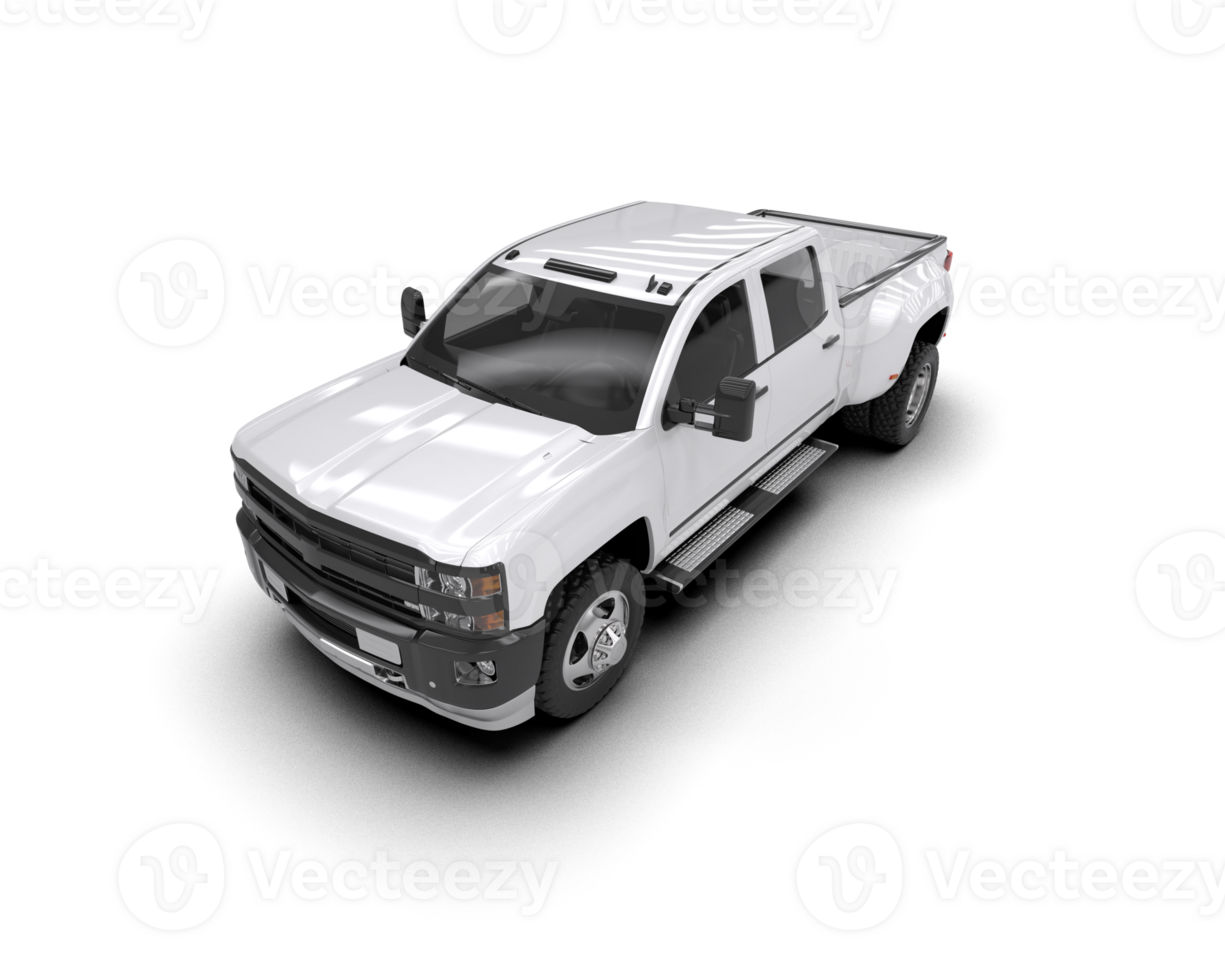 Pickup truck isolated on background. 3d rendering - illustration png