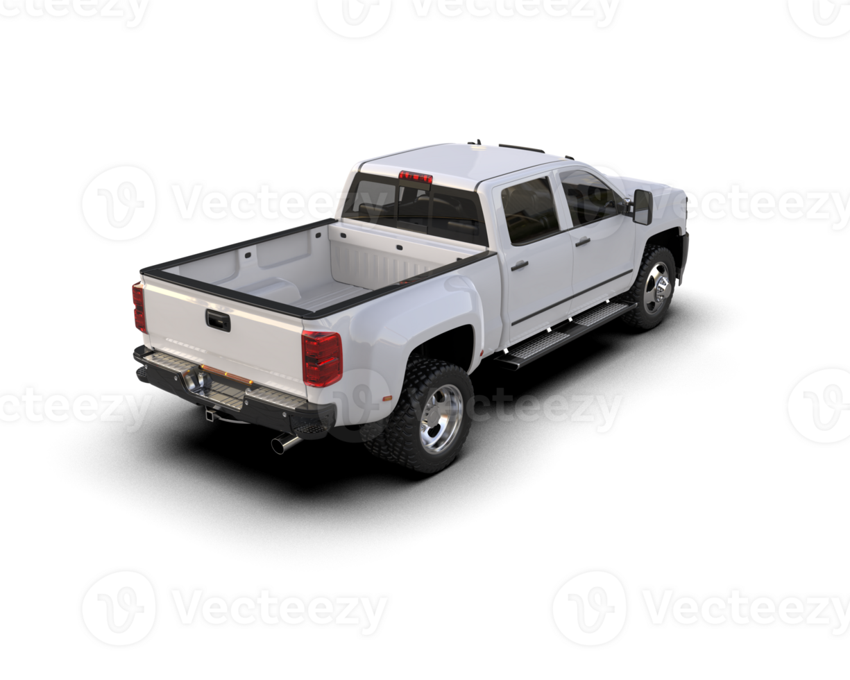 Pickup truck isolated on background. 3d rendering - illustration png